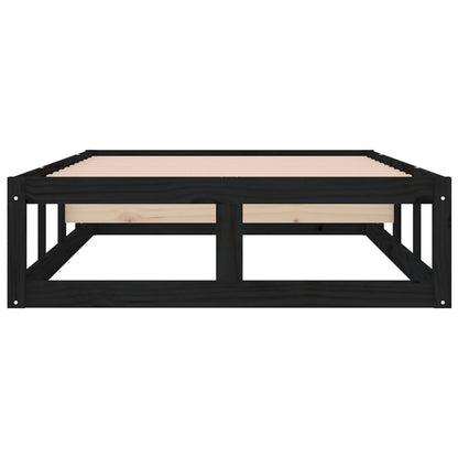 Bed Frame | Black | Solid pine wood, Plywood | Small Single | Sturdy