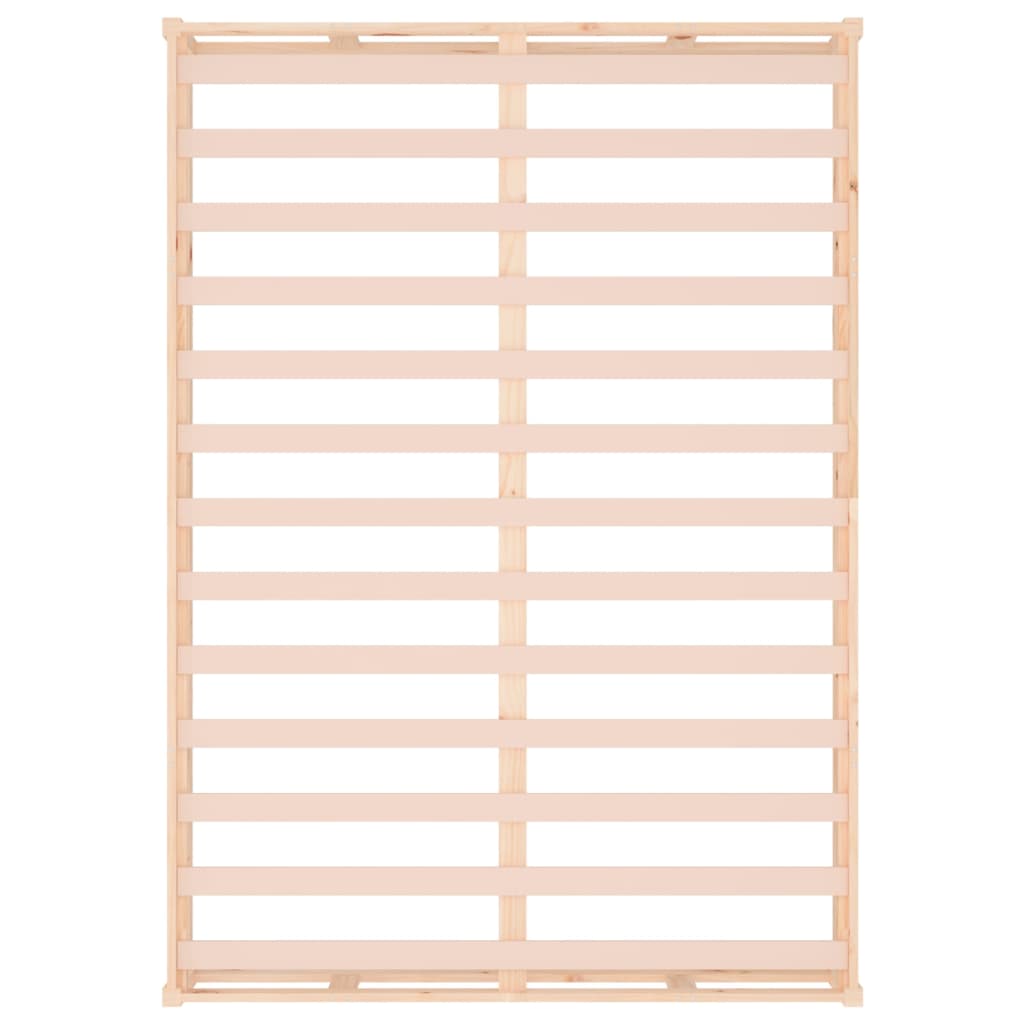 Bed Frame | Natural wood | Solid pinewood, Plywood slats | 135x190 cm