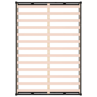 Bed Frame without Mattress Black 140x190 cm Solid Wood