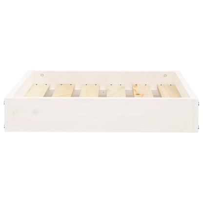 Dog Bed White 51.5x44x9 cm Solid Wood Pine