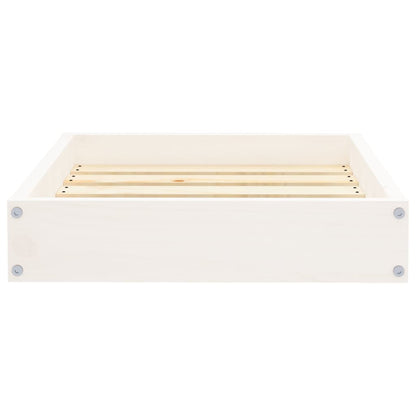 Dog Bed White 51.5x44x9 cm Solid Wood Pine