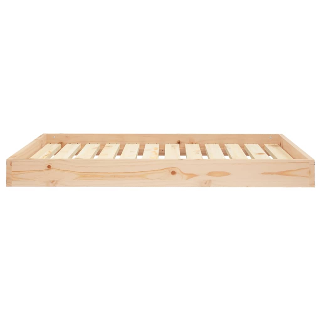 Dog Bed | Natural Wood | Solid Pine Wood | 101.5x74x9 cm | Minimalistic