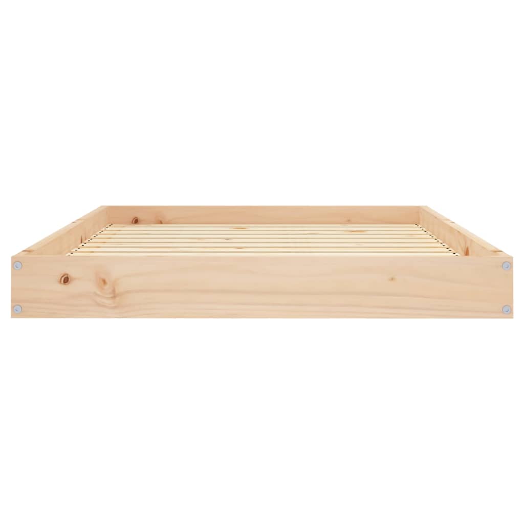 Dog Bed | Natural Wood | Solid Pine Wood | 101.5x74x9 cm | Minimalistic