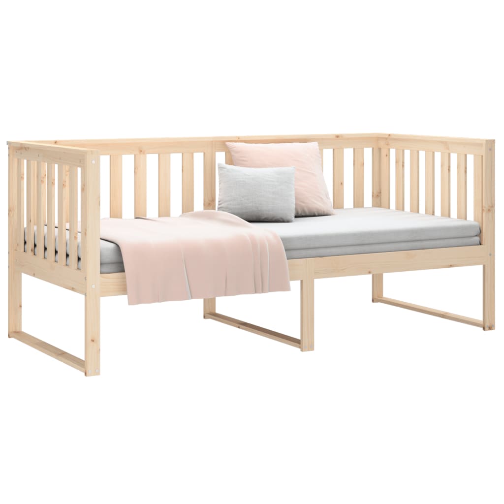 Day Bed without Mattress 90x190 cm Single Solid Wood Pine
