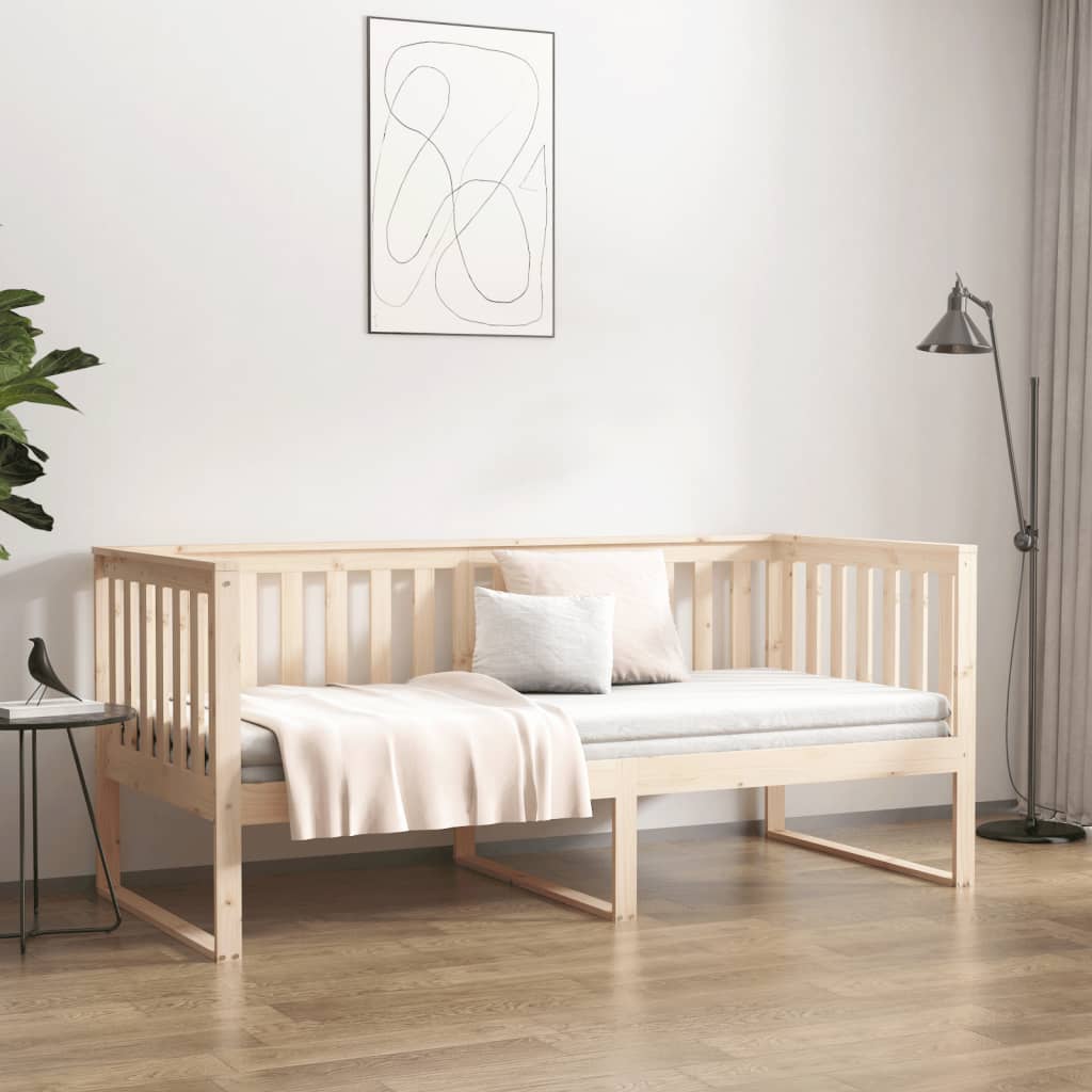 Day Bed without Mattress 100x200 cm Solid Wood Pine