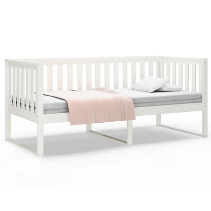 Day Bed without Mattress White 100x200 cm Solid Wood Pine