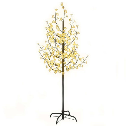 345132 vidaXL Cherry Blossom LED Tree Warm White 200 LEDs 180 cm