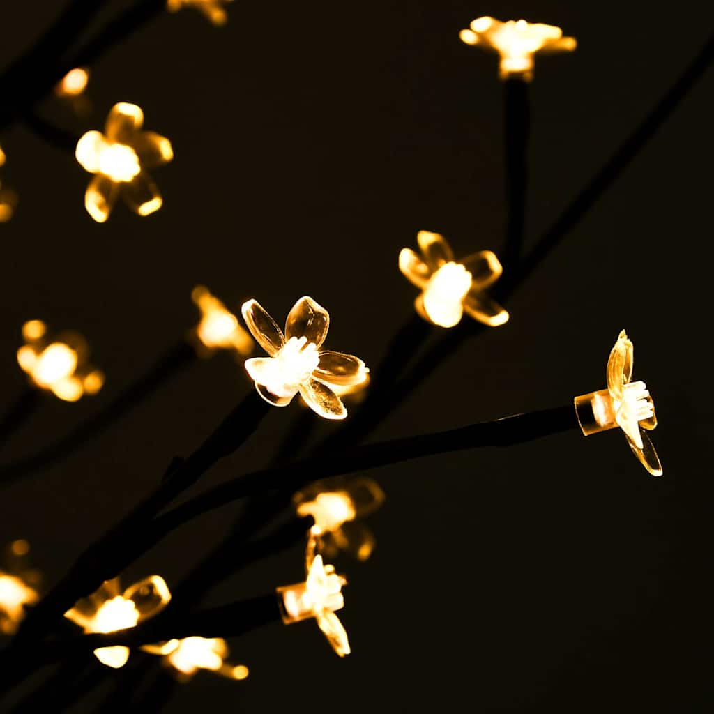 345132 vidaXL Cherry Blossom LED Tree Warm White 200 LEDs 180 cm