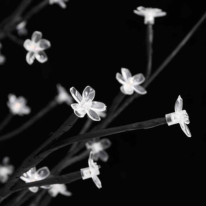 345133 vidaXL Cherry Blossom LED Tree Warm White 220 LEDs 220 cm