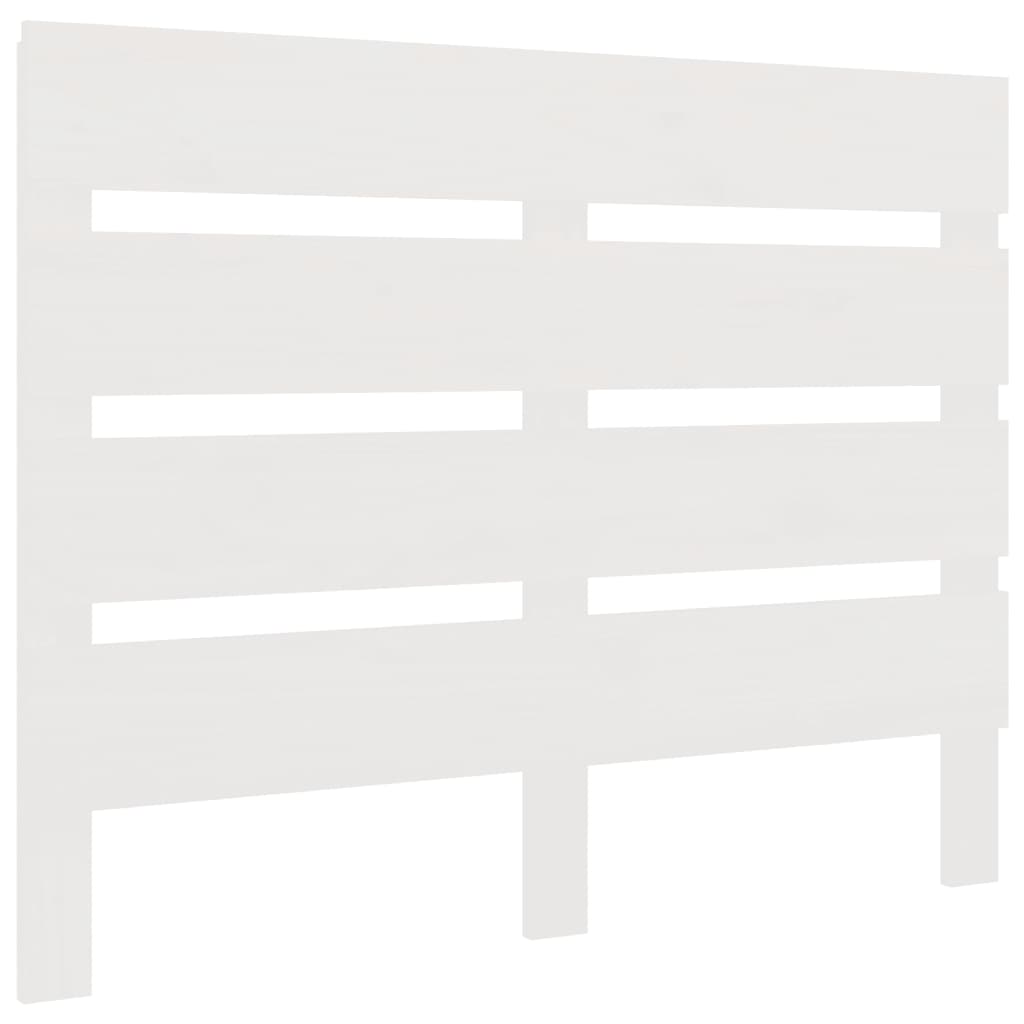 Headboard White 90x3x80 cm Solid Wood Pine