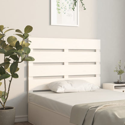 Headboard White 90x3x80 cm Solid Wood Pine