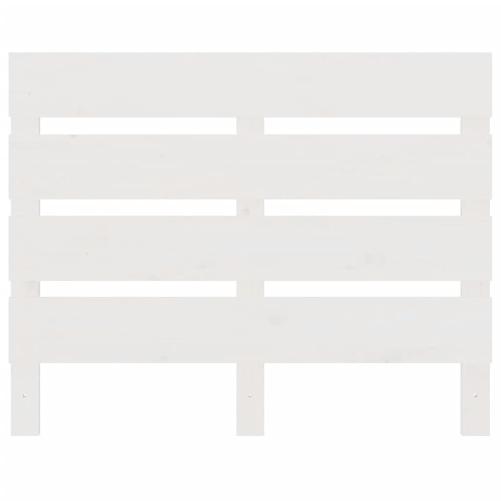 Headboard White 90x3x80 cm Solid Wood Pine