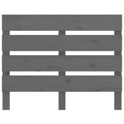 Headboard Grey 100x3x80 cm Solid Wood Pine