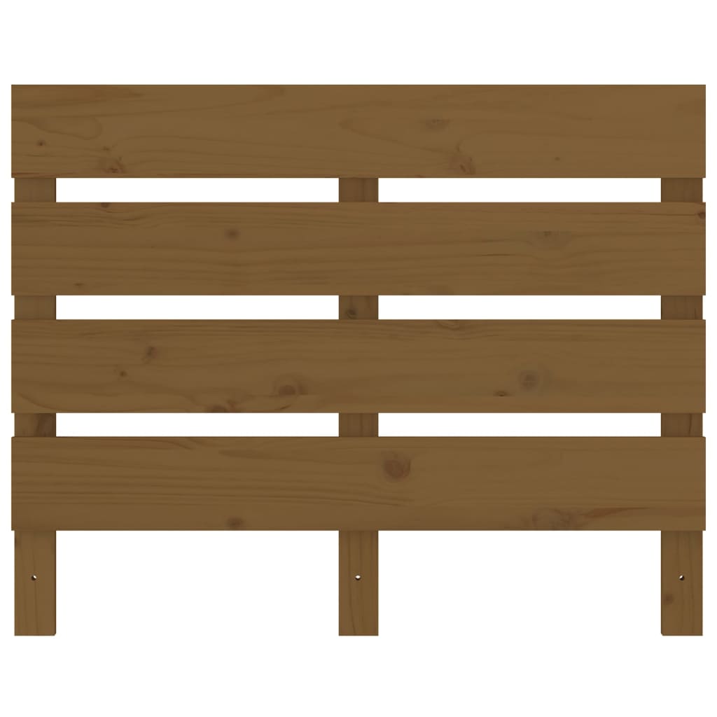 Headboard Honey Brown 100x3x80 cm Solid Wood Pine