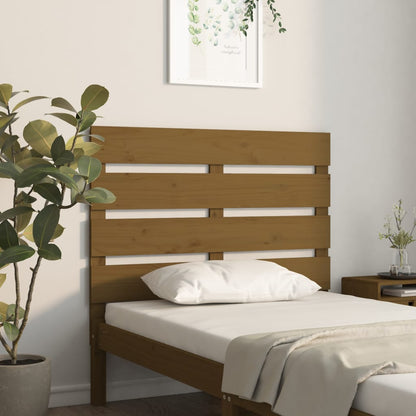 Headboard Honey Brown 100x3x80 cm Solid Wood Pine