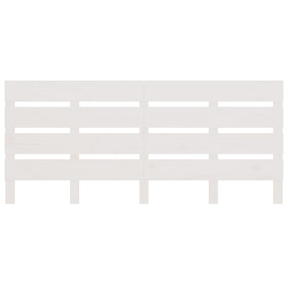 Headboard White 120x3x80 cm Solid Wood Pine