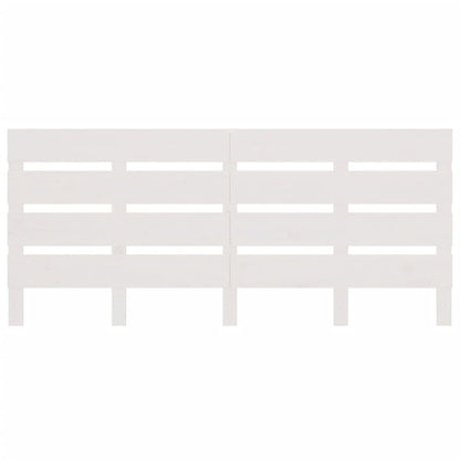 Headboard White 160x3x80 cm Solid Wood Pine