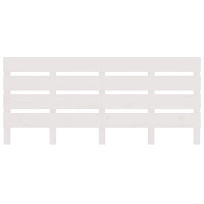 Headboard White 180x3x80 cm Solid Wood Pine