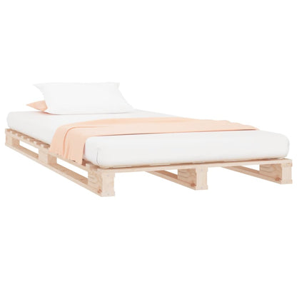 Pallet Bed | Natural Wood | Solid pine wood | Single |  Simplistic  | Bed