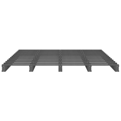 Pallet Bed | Grey | Solid pine wood | 120x200 cm | Simple | Pallet Bed