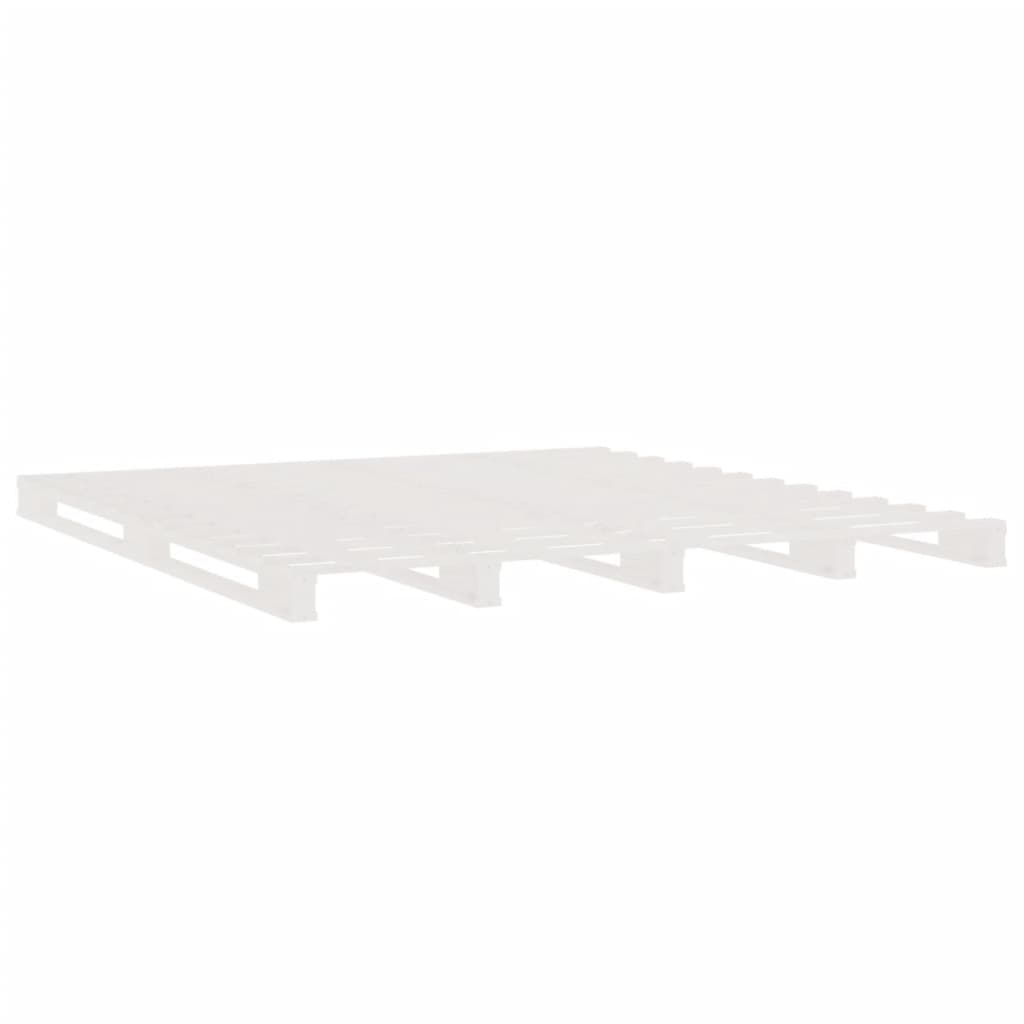 Pallet Bed without Mattress White 160x200 cm Solid Wood