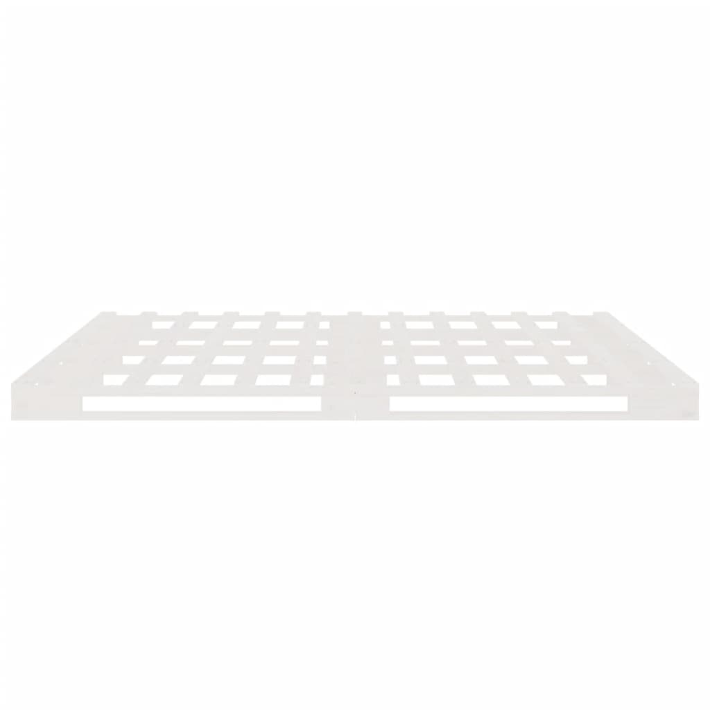 Pallet Bed | White | Solid pine wood | Double | Durable | Pallet Bed