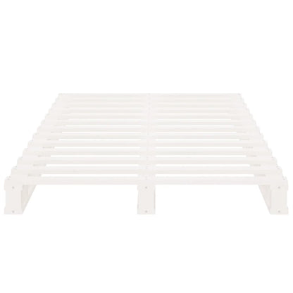 Pallet Bed without Mattress White Small Single Solid Wood