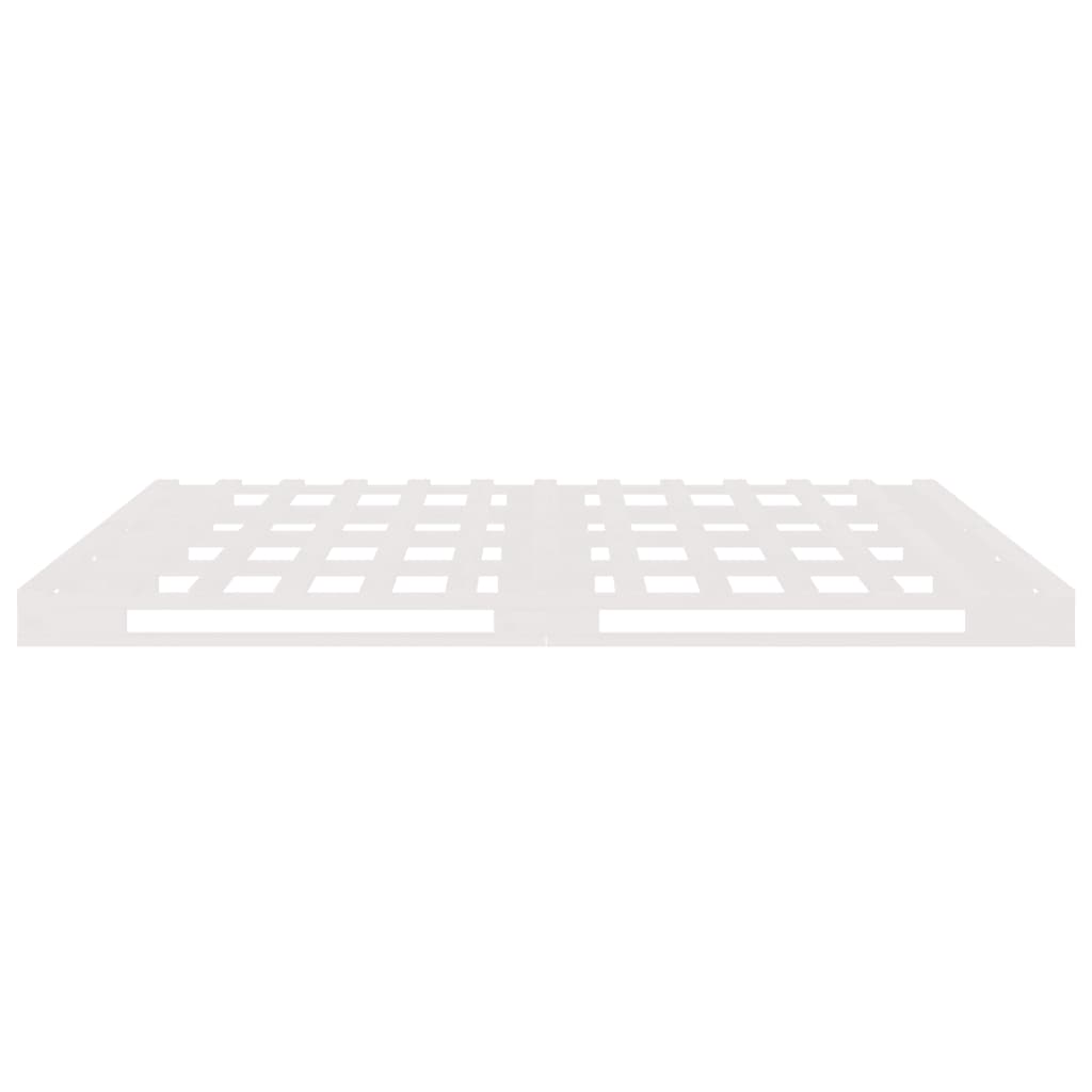 Pallet Bed without Mattress White Small Double Solid Wood