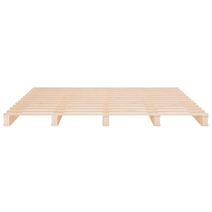 Pallet Bed without Mattress Double Solid Wood