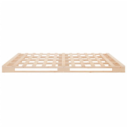 Pallet Bed without Mattress Double Solid Wood