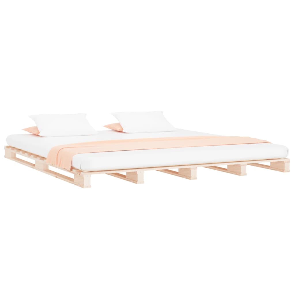 Pallet Bed | Natural Pine | Solid Pine Wood | Double | Durable