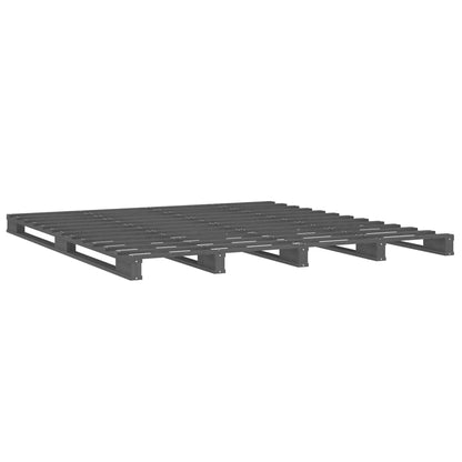 Pallet Bed | Grey | Solid pine wood | Double |  Durable  | Pallet Bed