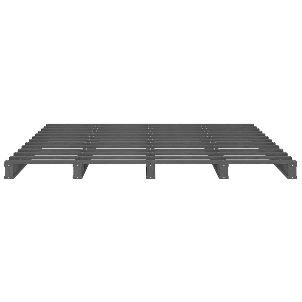 Pallet Bed | Grey | Solid pine wood | Double |  Durable  | Pallet Bed