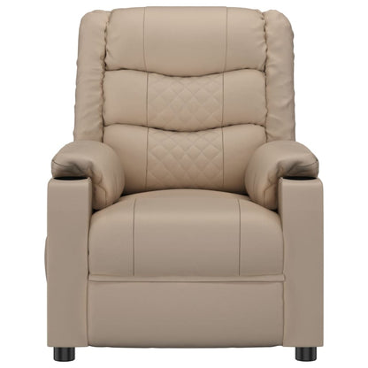 Recliner Chair Cappuccino Faux Leather