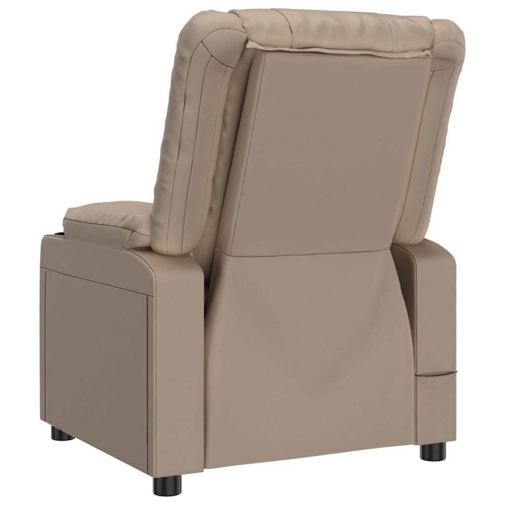 Recliner Chair Cappuccino Faux Leather