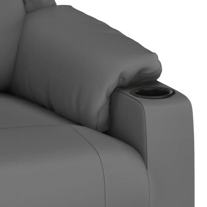 Massage Chair Grey Faux Leather