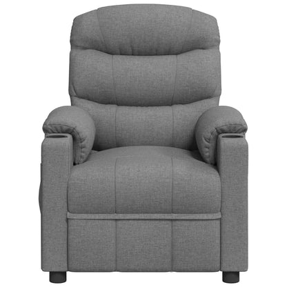 Recliner Chair Light Grey Fabric