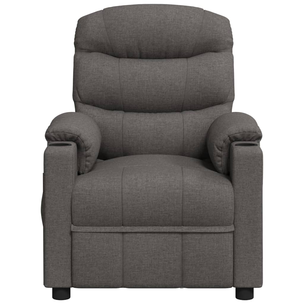 Recliner Chair Dark Grey Fabric