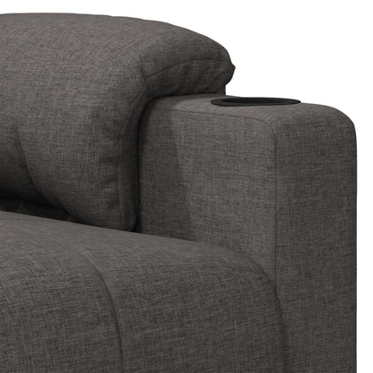 Recliner Chair Dark Grey Fabric
