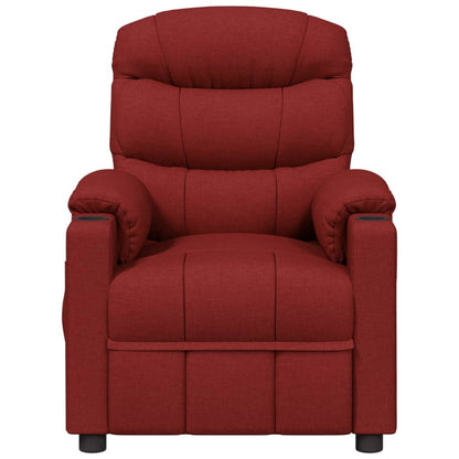 Recliner Chair Wine Red Fabric