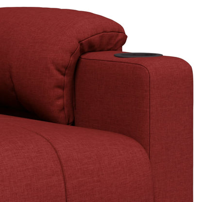Recliner Chair Wine Red Fabric