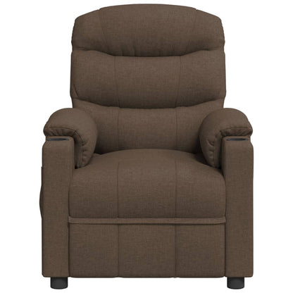 Recliner Chair Brown Fabric