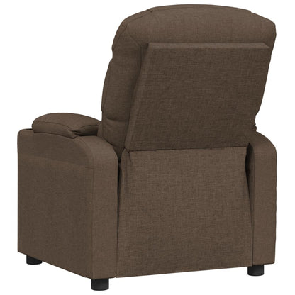 Recliner Chair Brown Fabric