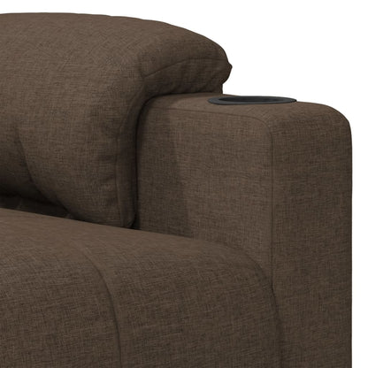 Recliner Chair Brown Fabric