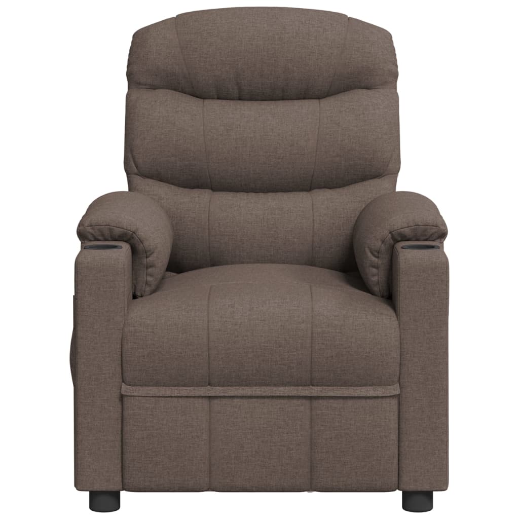 Recliner Chair Taupe Fabric