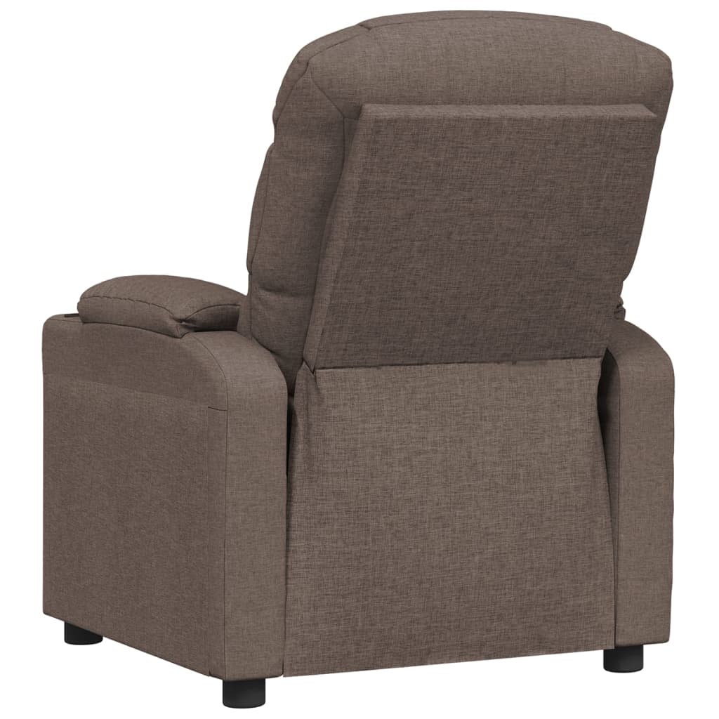 Recliner Chair Taupe Fabric