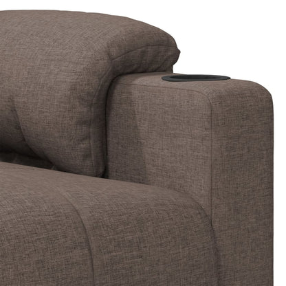 Recliner Chair Taupe Fabric