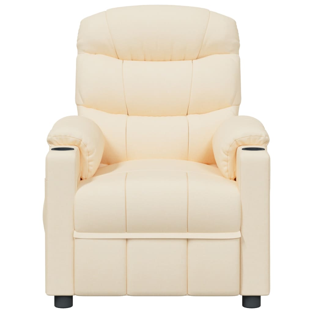 Recliner Chair Cream Fabric