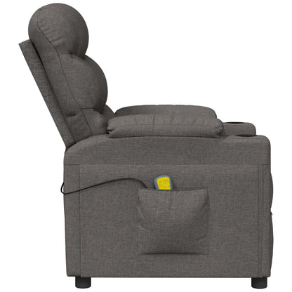 Massage Chair Dark Grey Fabric