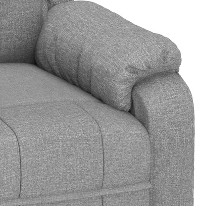 Recliner Chair Light Grey Fabric